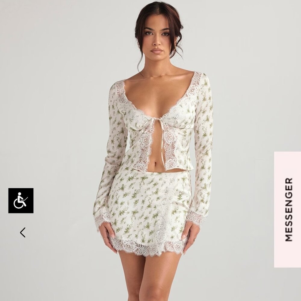 House of CB Floral Set - Clarissa and Noemie Top and Skirt